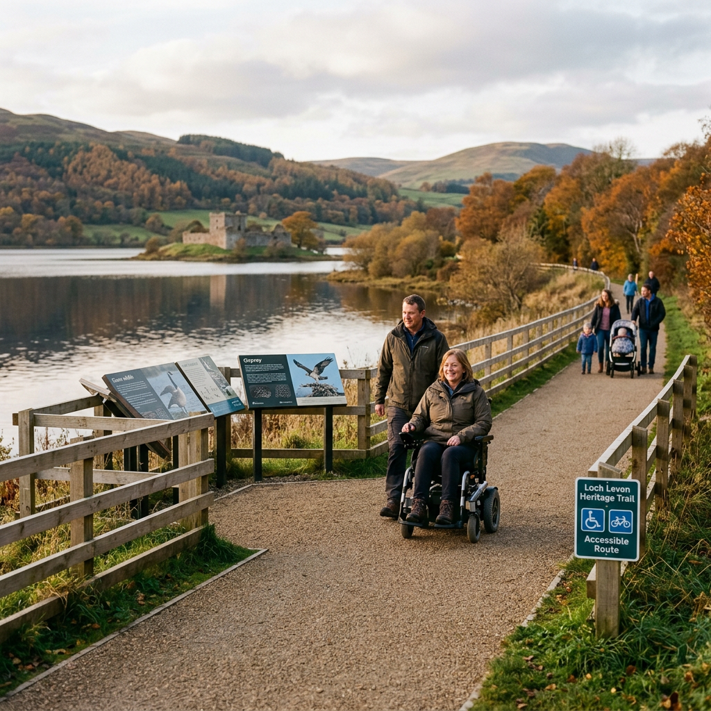 Discover Scotland’s Loch Leven: Fully Accessible Trail Overview